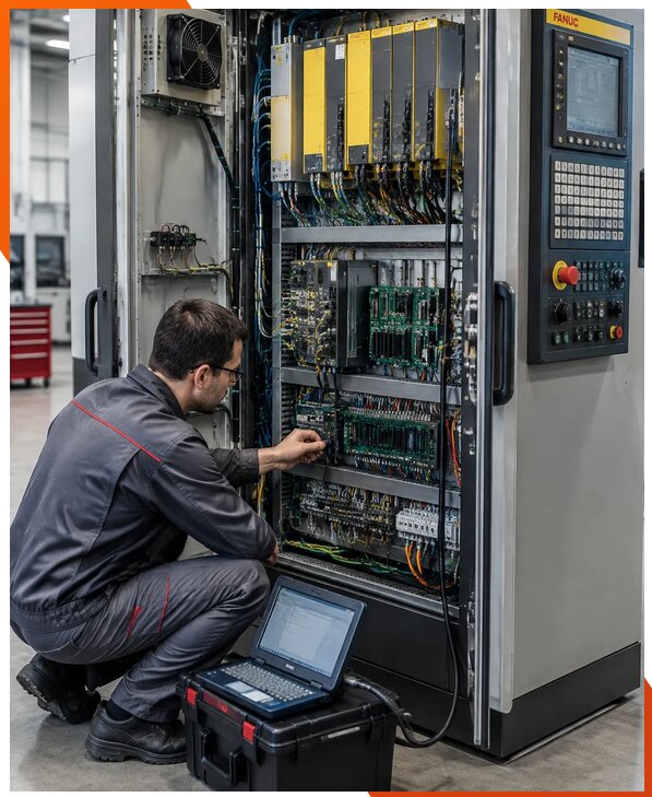 Ремонт систем ЧПУ FANUC промышленных станков в Шахтах